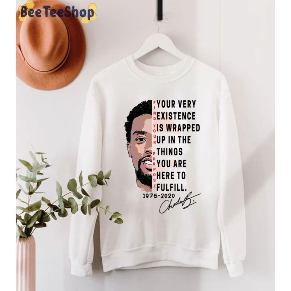 Chadwick Boseman Find Your Purpose Red 1976-2020 Unisex T-Shirt Chadwick Boseman Find Your Purpose Red 1976-2020 Unisex T-Shirt
