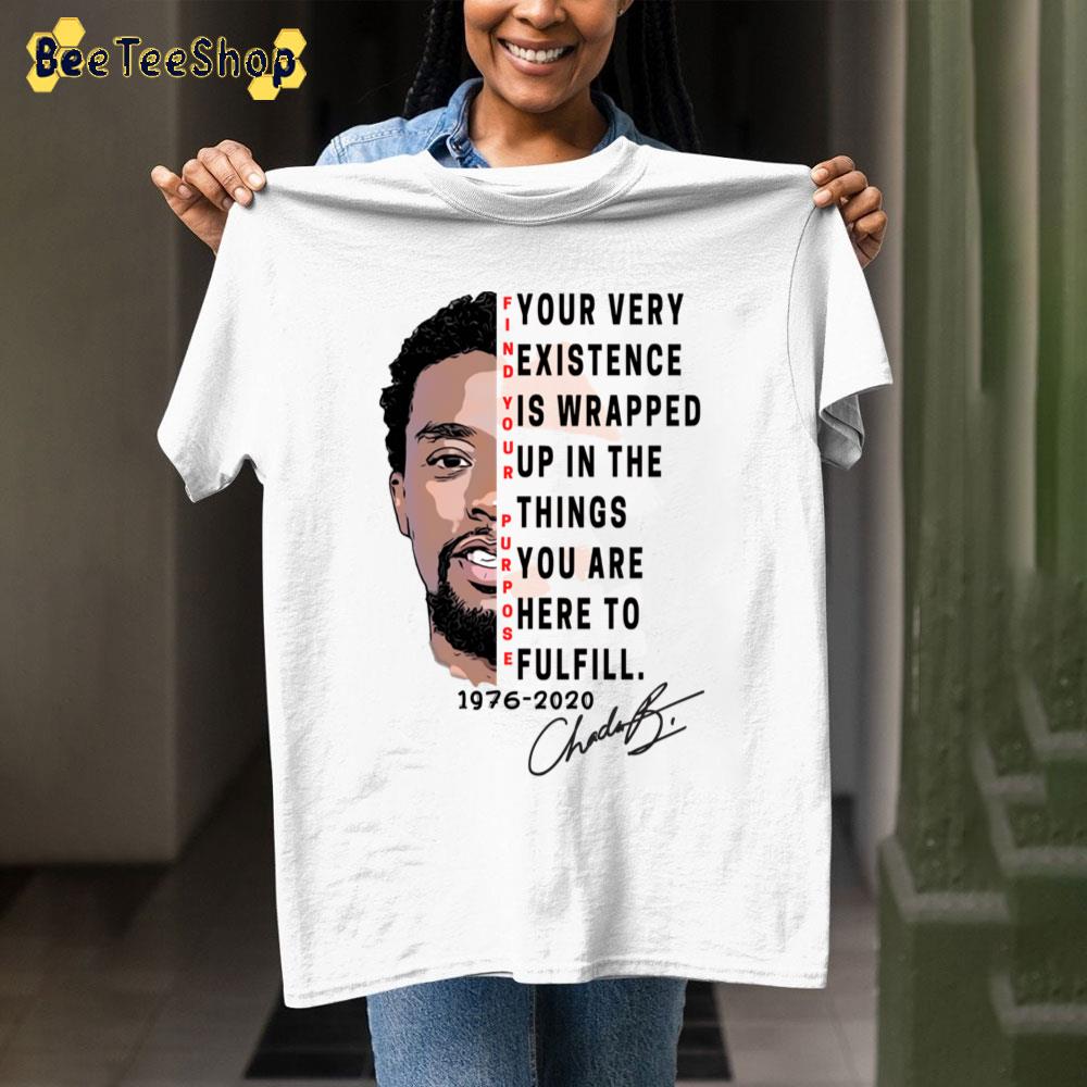 Chadwick Boseman Find Your Purpose Red 1976-2020 Unisex T-Shirt Chadwick Boseman Find Your Purpose Red 1976-2020 Unisex T-Shirt