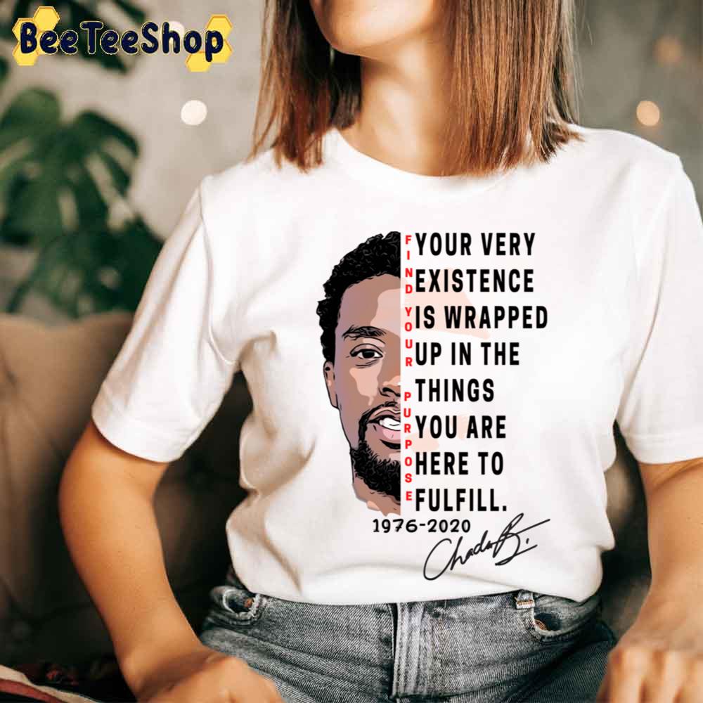 Chadwick Boseman Find Your Purpose Red 1976-2020 Unisex T-Shirt Chadwick Boseman Find Your Purpose Red 1976-2020 Unisex T-Shirt