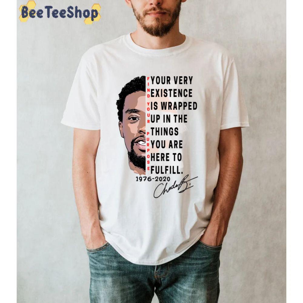 Chadwick Boseman Find Your Purpose Red 1976-2020 Unisex T-Shirt Chadwick Boseman Find Your Purpose Red 1976-2020 Unisex T-Shirt