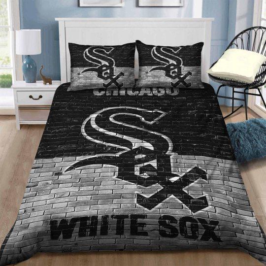 Chicago White Sox Baseball In The Wall Style Bedding Set Chicago White Sox Baseball In The Wall Style Bedding Set