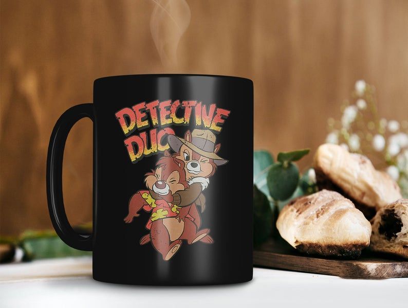 Chip N' Dale Rescue Rangers Detective Duo Mug Disney Lover Gift Chip N' Dale Premium Sublime Ceramic Coffee Mug Black Chip N' Dale Rescue Rangers Detective Duo Mug Disney Lover Gift Chip N' Dale Premium Sublime Ceramic Coffee Mug Black