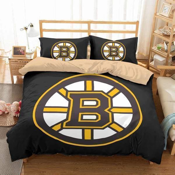Classic Logo Boston Bruins Hockey Bedding Set Classic Logo Boston Bruins Hockey Bedding Set