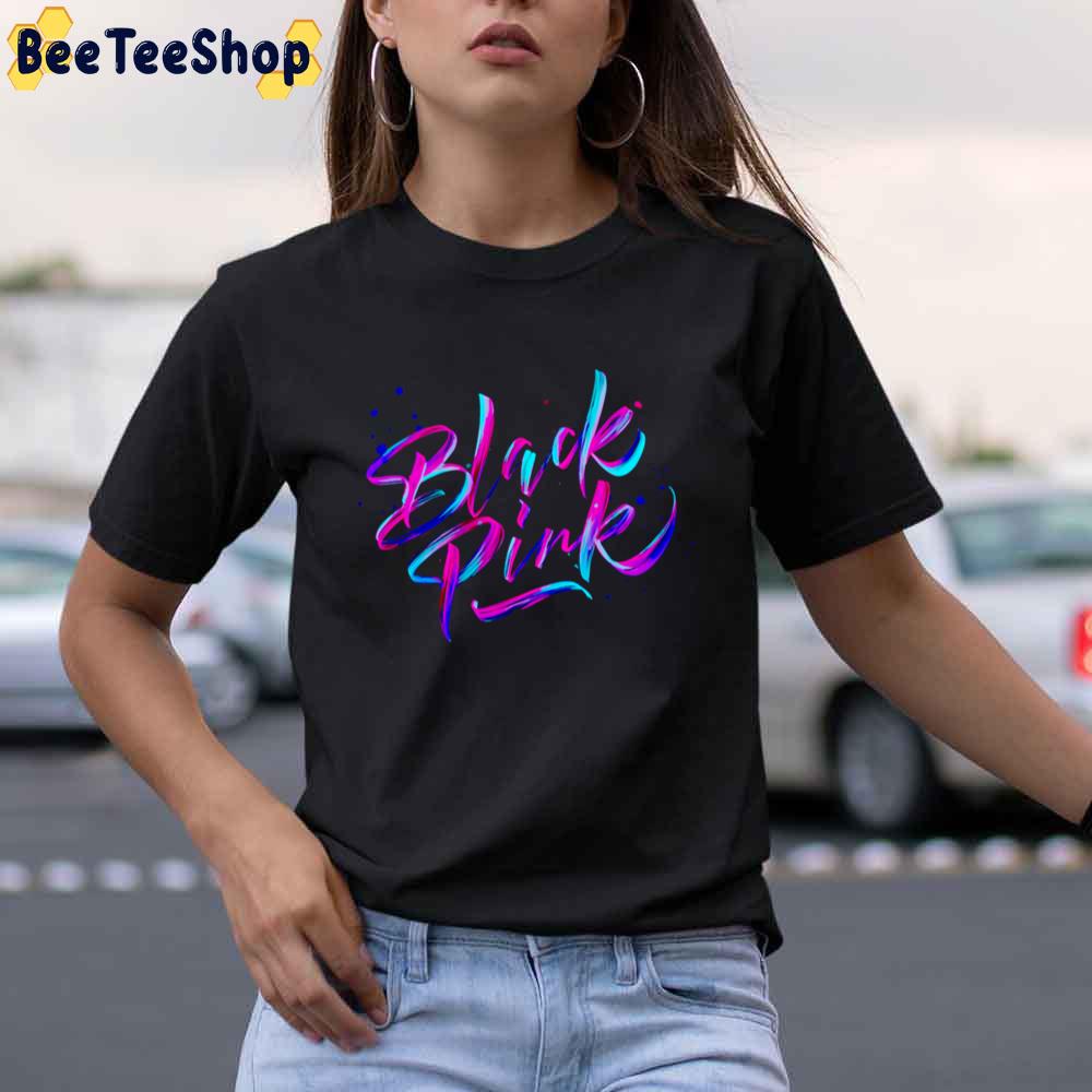 Color Painting Style Black Pink Unisex T-Shirt Color Painting Style Black Pink Unisex T-Shirt