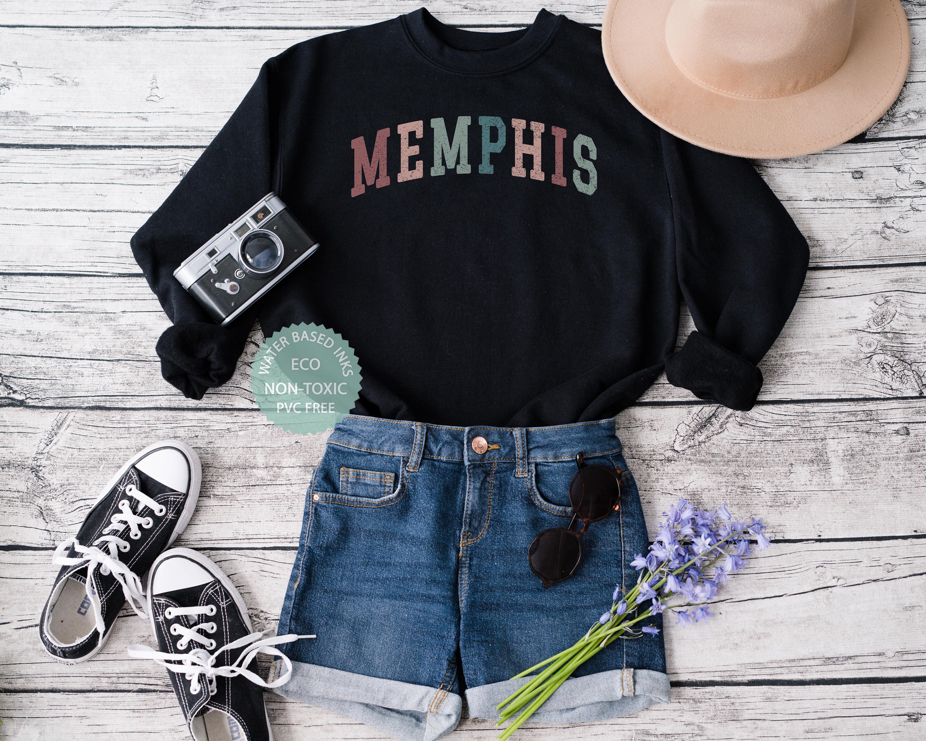 Color Vintage Memphis Unisex Sweatshirt