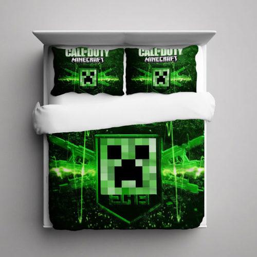 Creeper Call Of Duty Minecraft Bedding Set Creeper Call Of Duty Minecraft Bedding Set