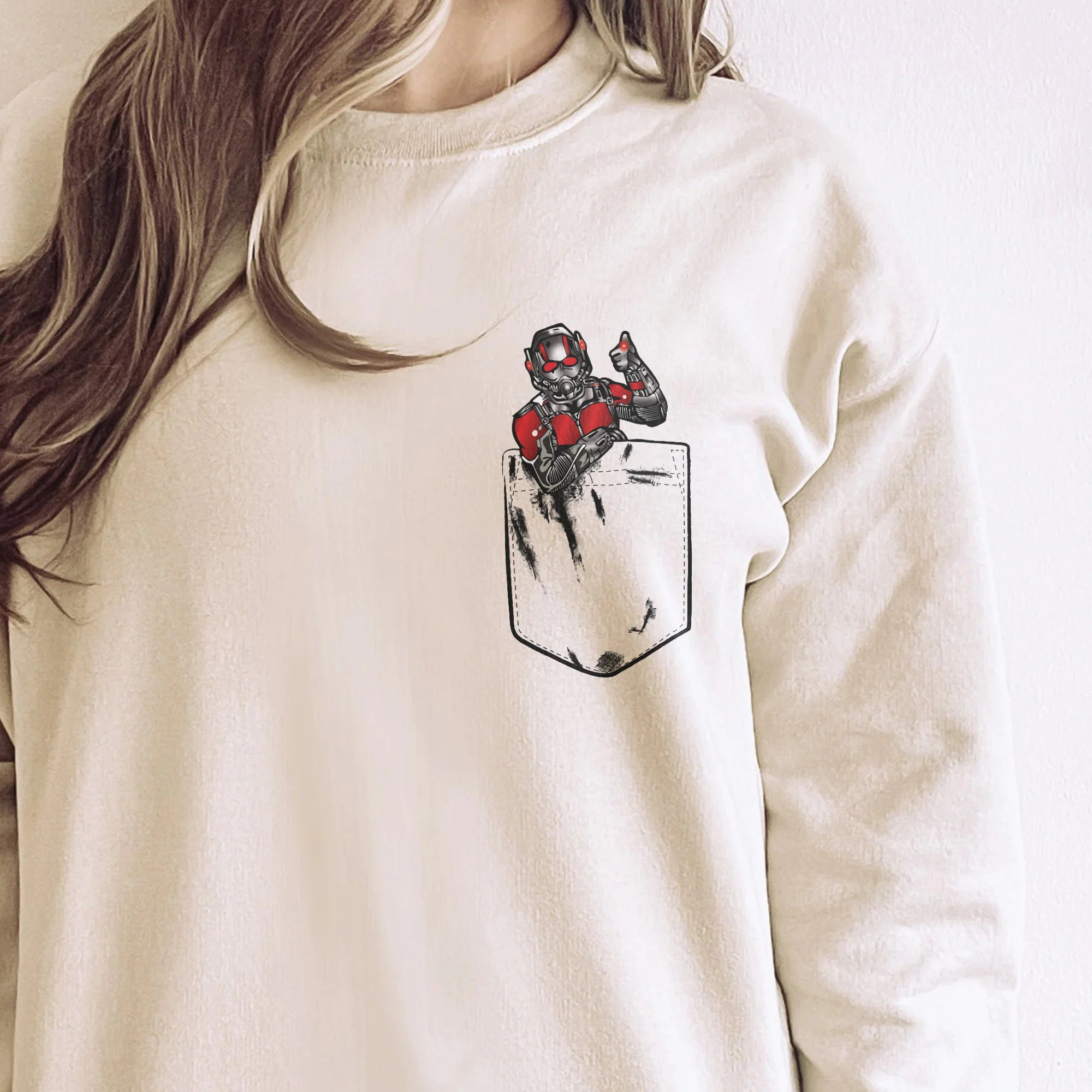 Cute Ant Man Pocket Unisex Sweatshirt Cute Ant Man Pocket Unisex Sweatshirt