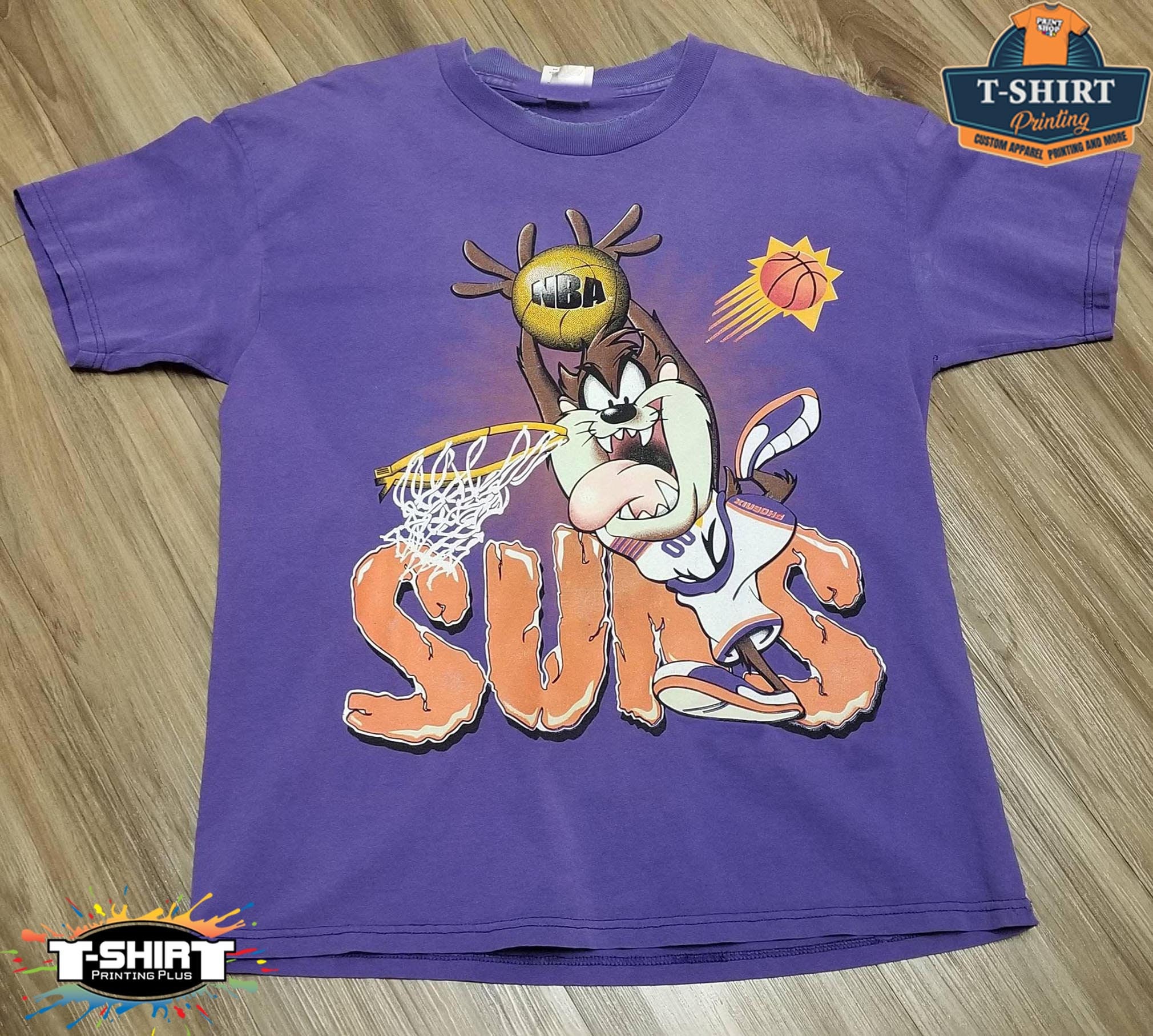 Cute Cartoon Style Vintage Phoenix Suns Looney Tunes Taz Basketball Unisex T-Shirt Cute Cartoon Style Vintage Phoenix Suns Looney Tunes Taz Basketball Unisex T-Shirt