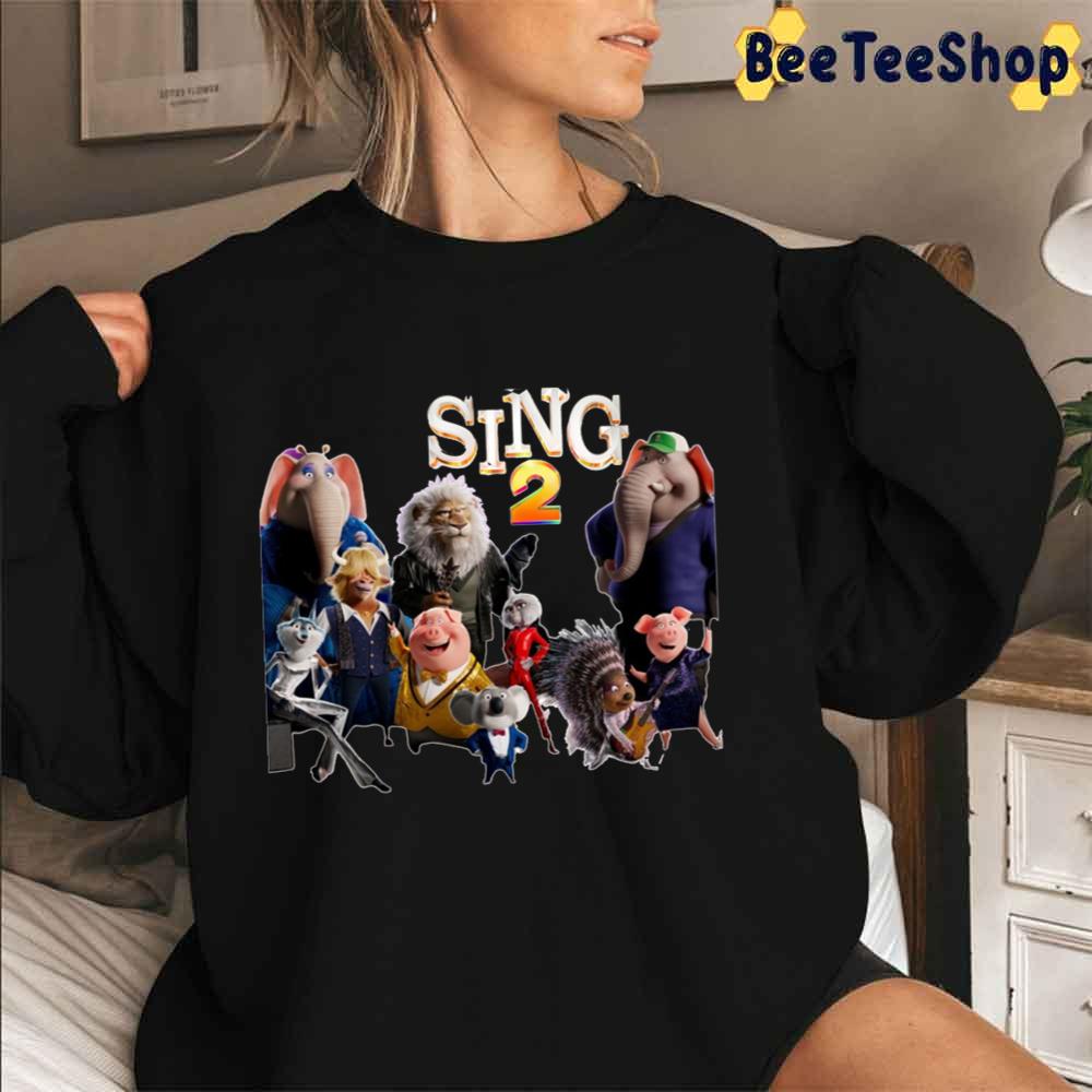 Cute Characters Sing 2 Graphic Unisex T-Shirt Cute Characters Sing 2 Graphic Unisex T-Shirt