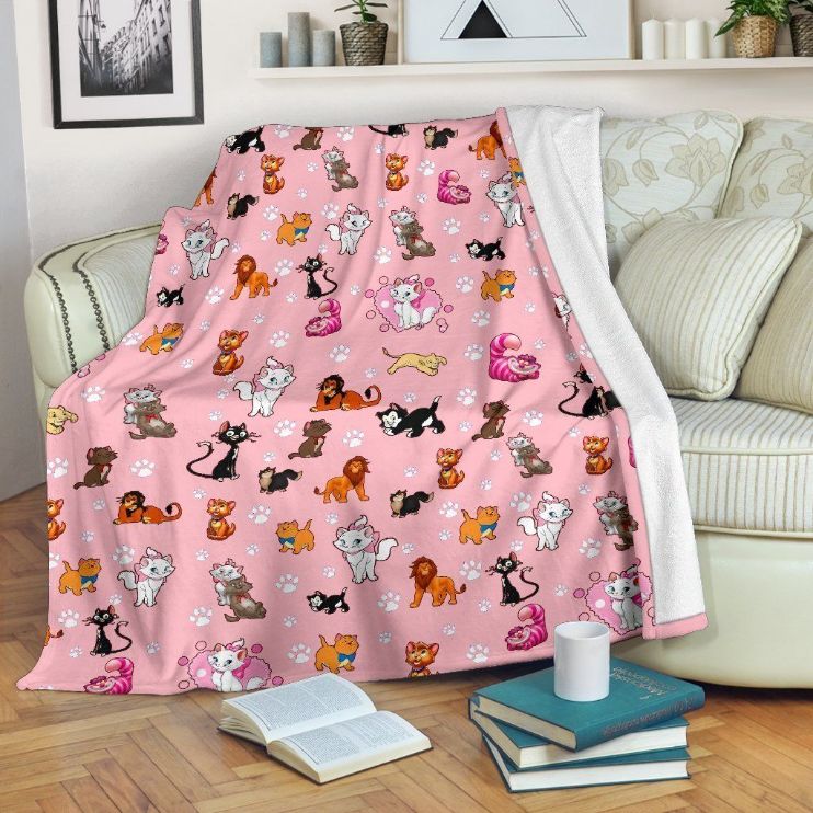 Cute Disney Kitten Fleece Blanket Gift For Fan, Premium Comfy Sofa Throw Blanket Gift Cute Disney Kitten Fleece Blanket Gift For Fan, Premium Comfy Sofa Throw Blanket Gift