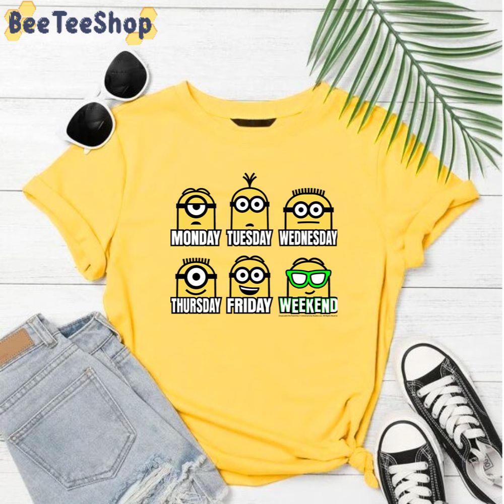 Cute Minions Expressions Of The Week Unisex T-Shirt Cute Minions Expressions Of The Week Unisex T-Shirt