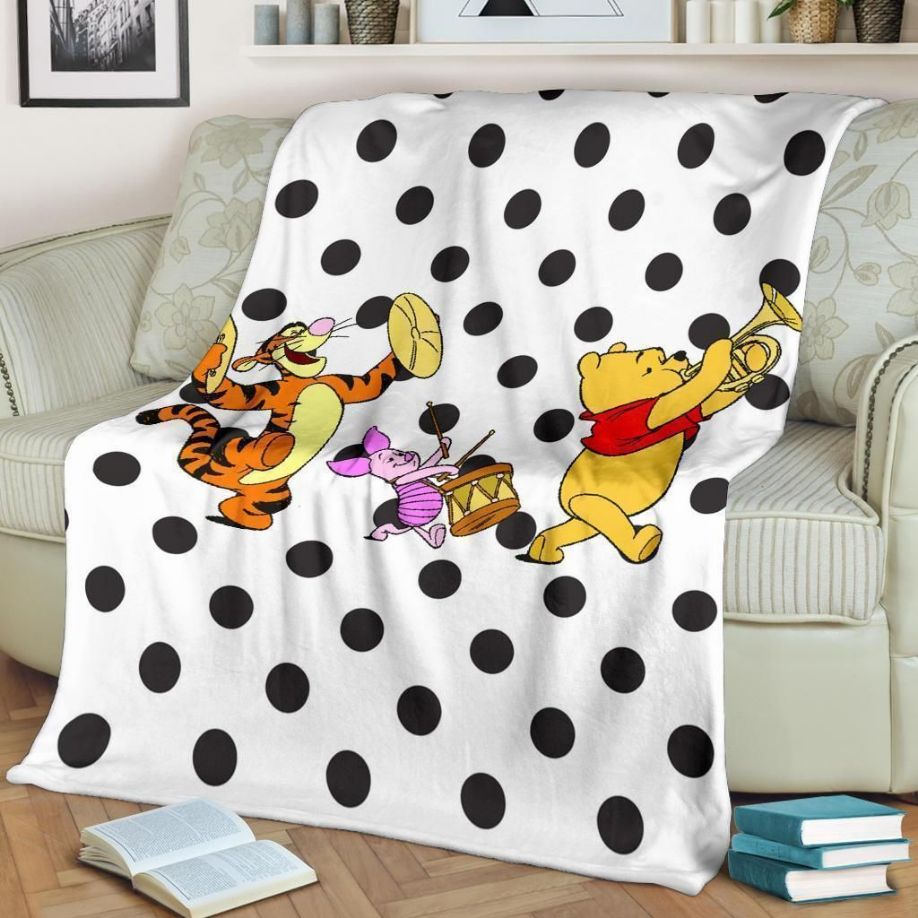 Cute Winnie The Pooh Friend Fleece Blanket Gift For Fan, Premium Comfy Sofa Throw Blanket Gift Cute Winnie The Pooh Friend Fleece Blanket Gift For Fan, Premium Comfy Sofa Throw Blanket Gift