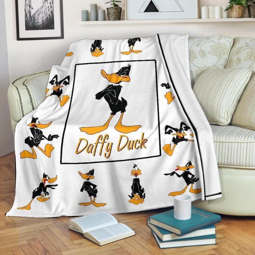 Daffy Duck Looney Tunes Cartoon Fleece Blanket Gift For Fan, Premium Comfy Sofa Throw Blanket Gift Daffy Duck Looney Tunes Cartoon Fleece Blanket Gift For Fan, Premium Comfy Sofa Throw Blanket Gift