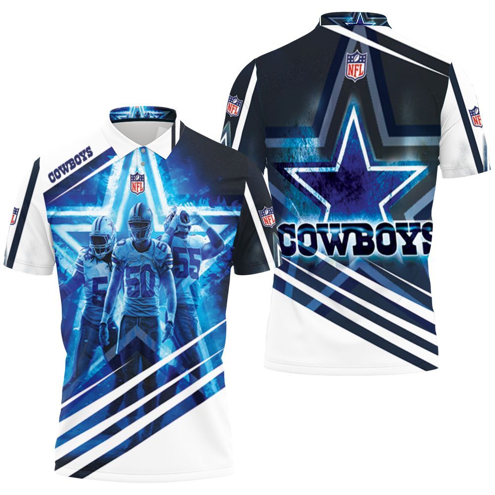 Dallas Cowboys Jaylon Smith 54 Sean Lee 50 Leighton Vander Esch 55 3d Polo Shirt All Over Print Shirt 3d T-shirt Dallas Cowboys Jaylon Smith 54 Sean Lee 50 Leighton Vander Esch 55 3d Polo Shirt All Over Print Shirt 3d T-shirt