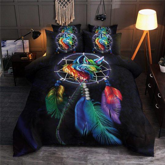 Dark Style Dreams Of Wolf Bedding Sets Dark Style Dreams Of Wolf Bedding Sets