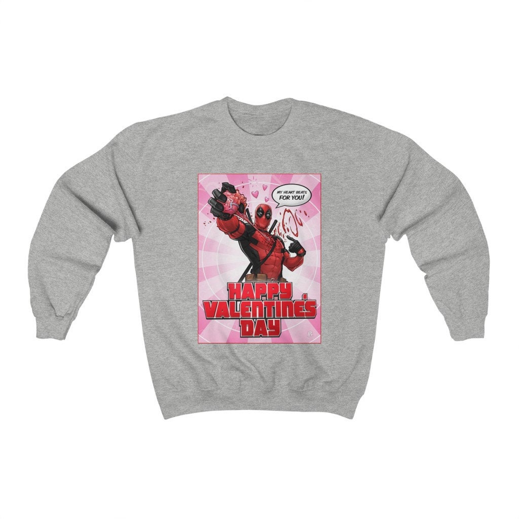 Deadpool's Heart Beats For You Happy Valentines Day Unisex T-Shirt Deadpool's Heart Beats For You Happy Valentines Day Unisex T-Shirt