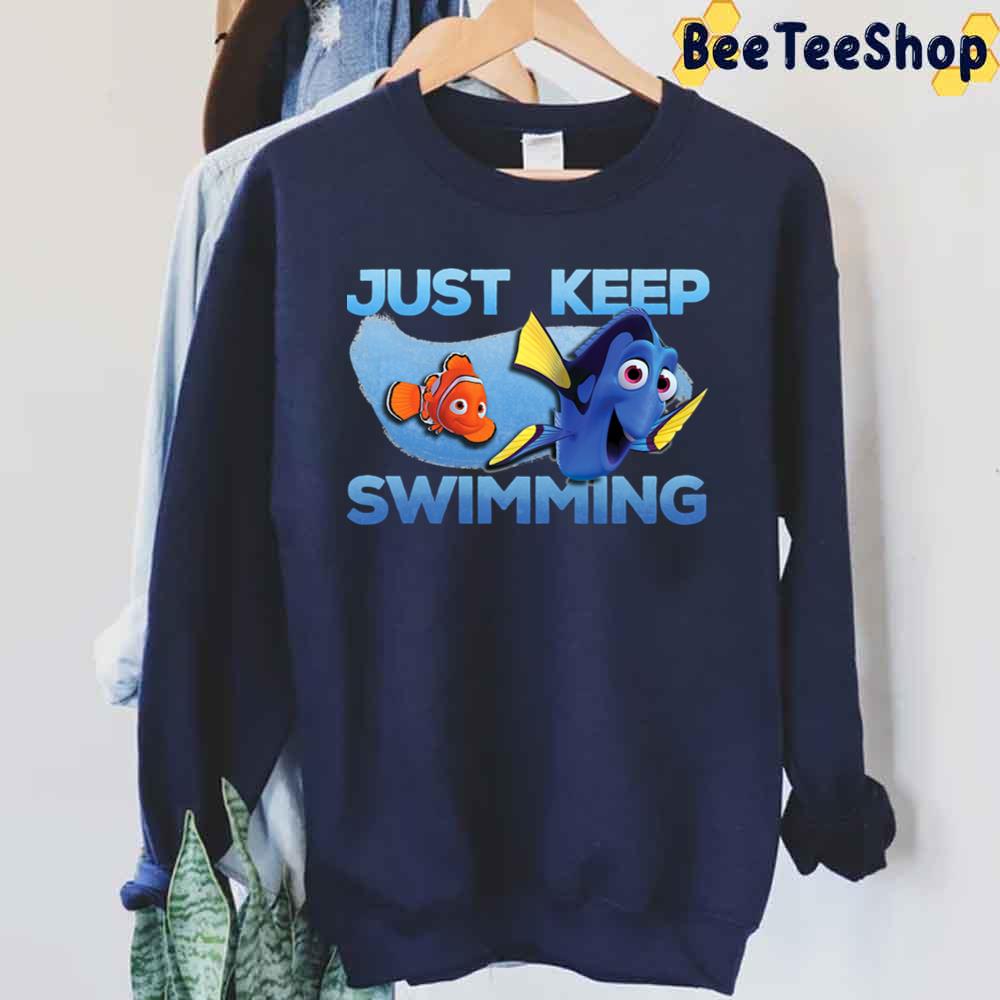 Disney Pixar Finding Dory Just Keep Swimming With Nemo Unisex T-Shirt Disney Pixar Finding Dory Just Keep Swimming With Nemo Unisex T-Shirt