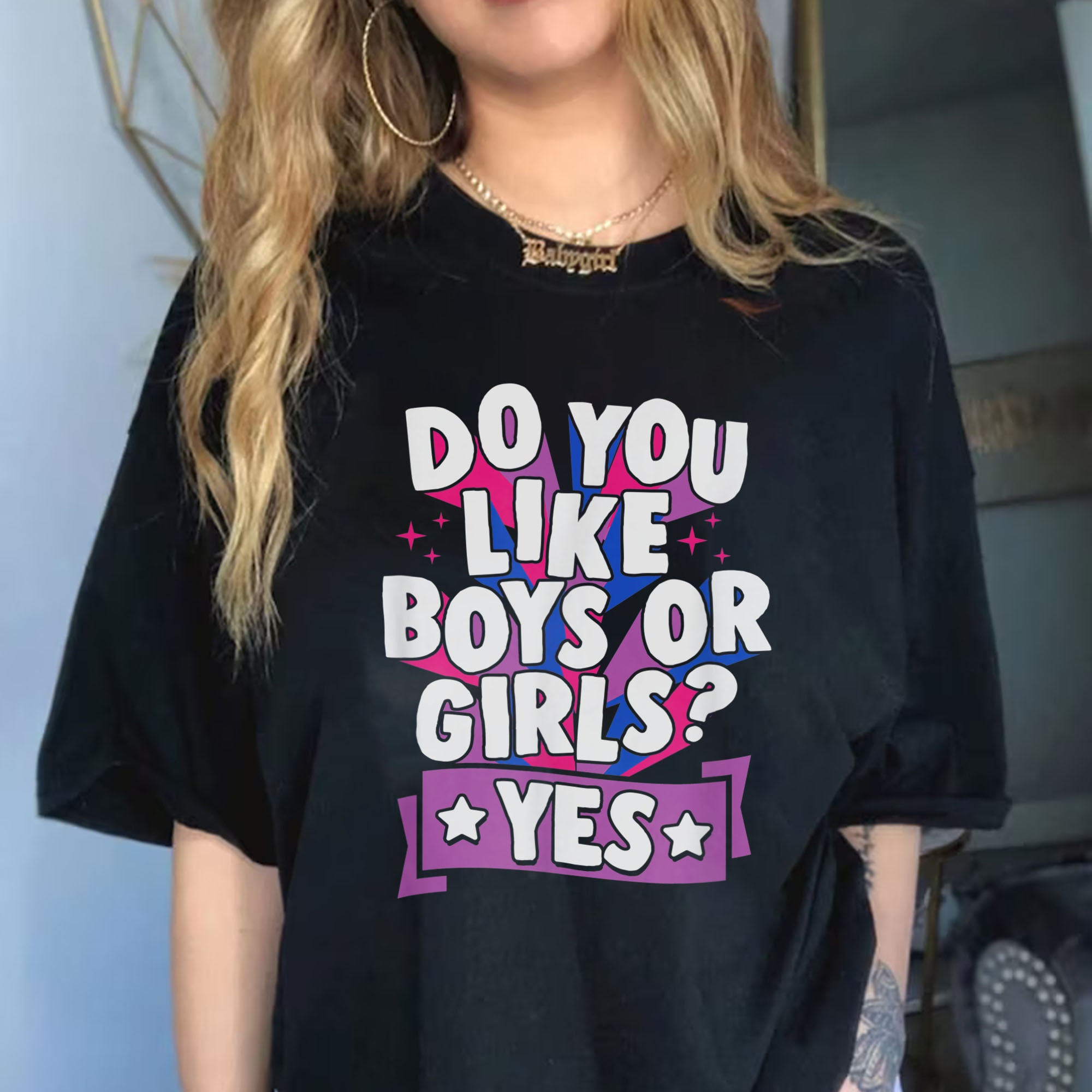 Do You Like Boys Or Girls Yes Pride Month Gay Lgbtq Unisex T-Shirt Do You Like Boys Or Girls Yes Pride Month Gay Lgbtq Unisex T-Shirt