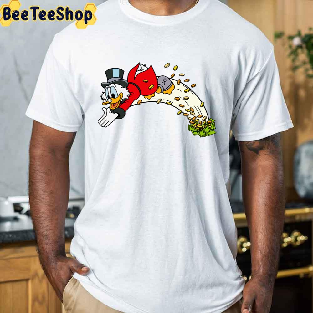 Duck Tales Scrooge Mcduck Money Swimming 80s Unisex T-Shirt Duck Tales Scrooge Mcduck Money Swimming 80s Unisex T-Shirt