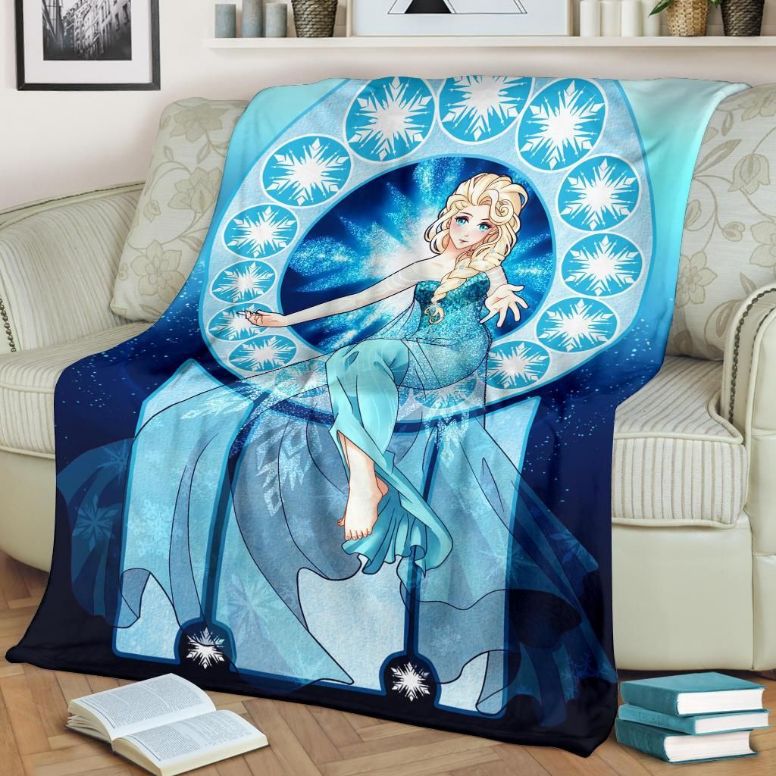 Elsa Frozen Premium Fleece Blanket Gift For Fan, Premium Comfy Sofa Throw Blanket Gift Elsa Frozen Premium Fleece Blanket Gift For Fan, Premium Comfy Sofa Throw Blanket Gift