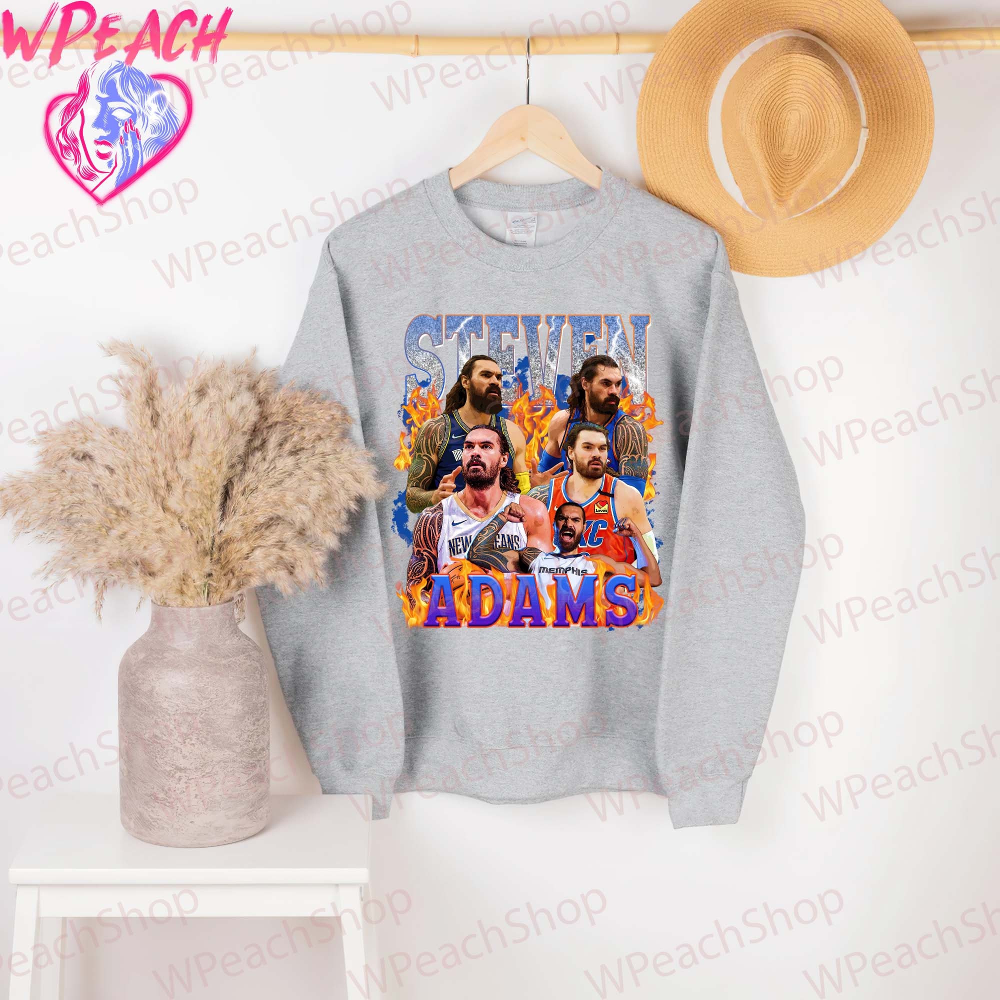 Fire 80's Vintage Steven Adams Memphis Grizzlies Basketball Unisex T-Shirt Fire 80's Vintage Steven Adams Memphis Grizzlies Basketball Unisex T-Shirt