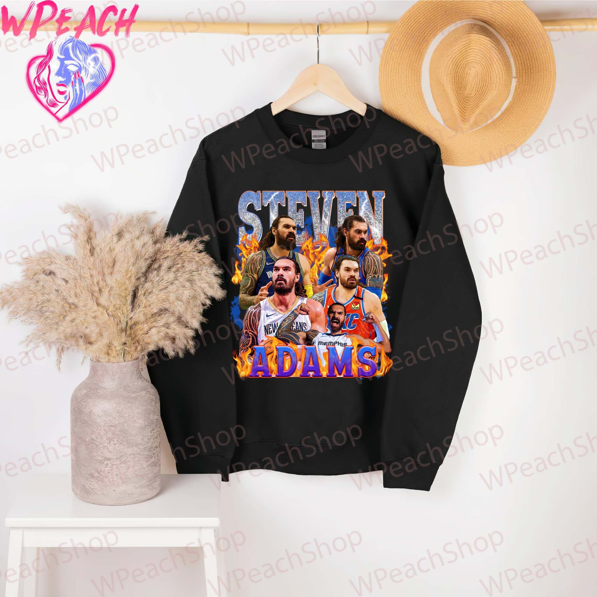 Fire 80's Vintage Steven Adams Memphis Grizzlies Basketball Unisex T-Shirt Fire 80's Vintage Steven Adams Memphis Grizzlies Basketball Unisex T-Shirt