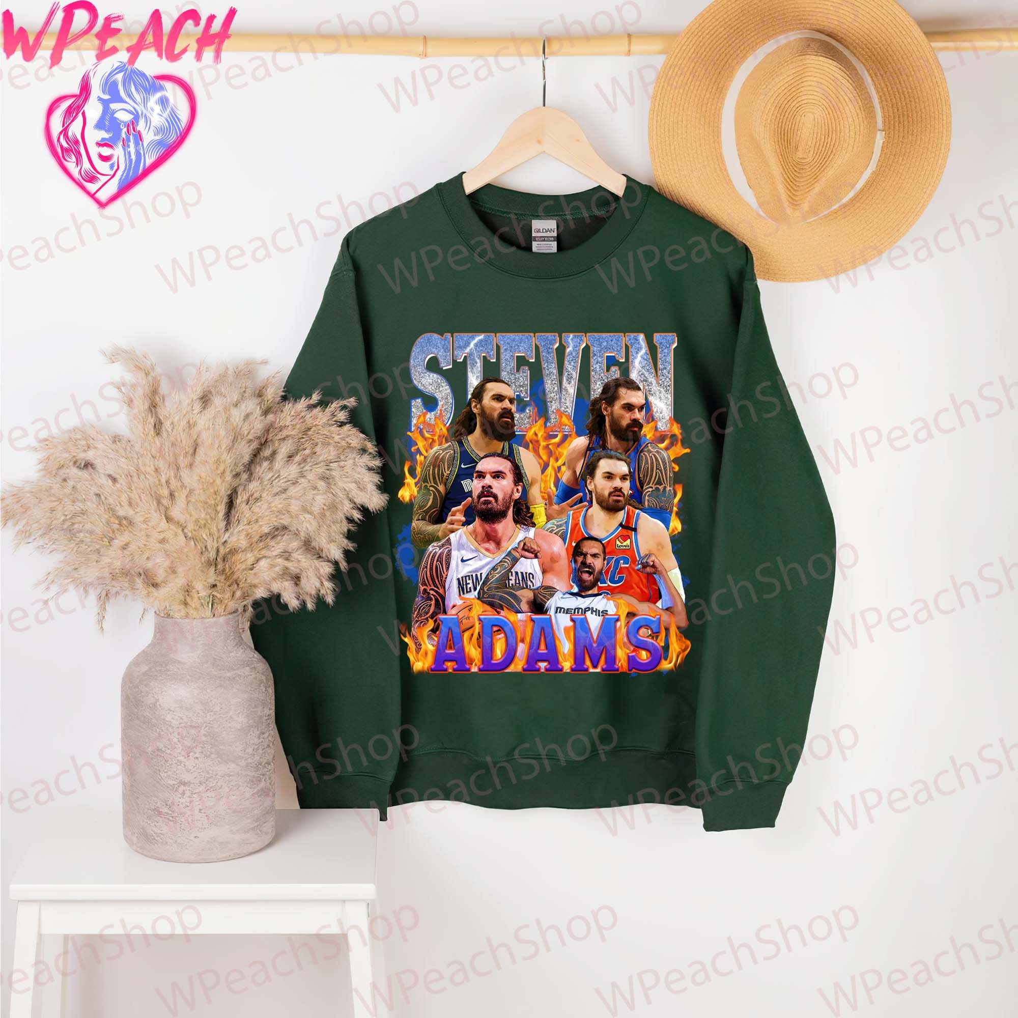 Fire 80's Vintage Steven Adams Memphis Grizzlies Basketball Unisex T-Shirt Fire 80's Vintage Steven Adams Memphis Grizzlies Basketball Unisex T-Shirt