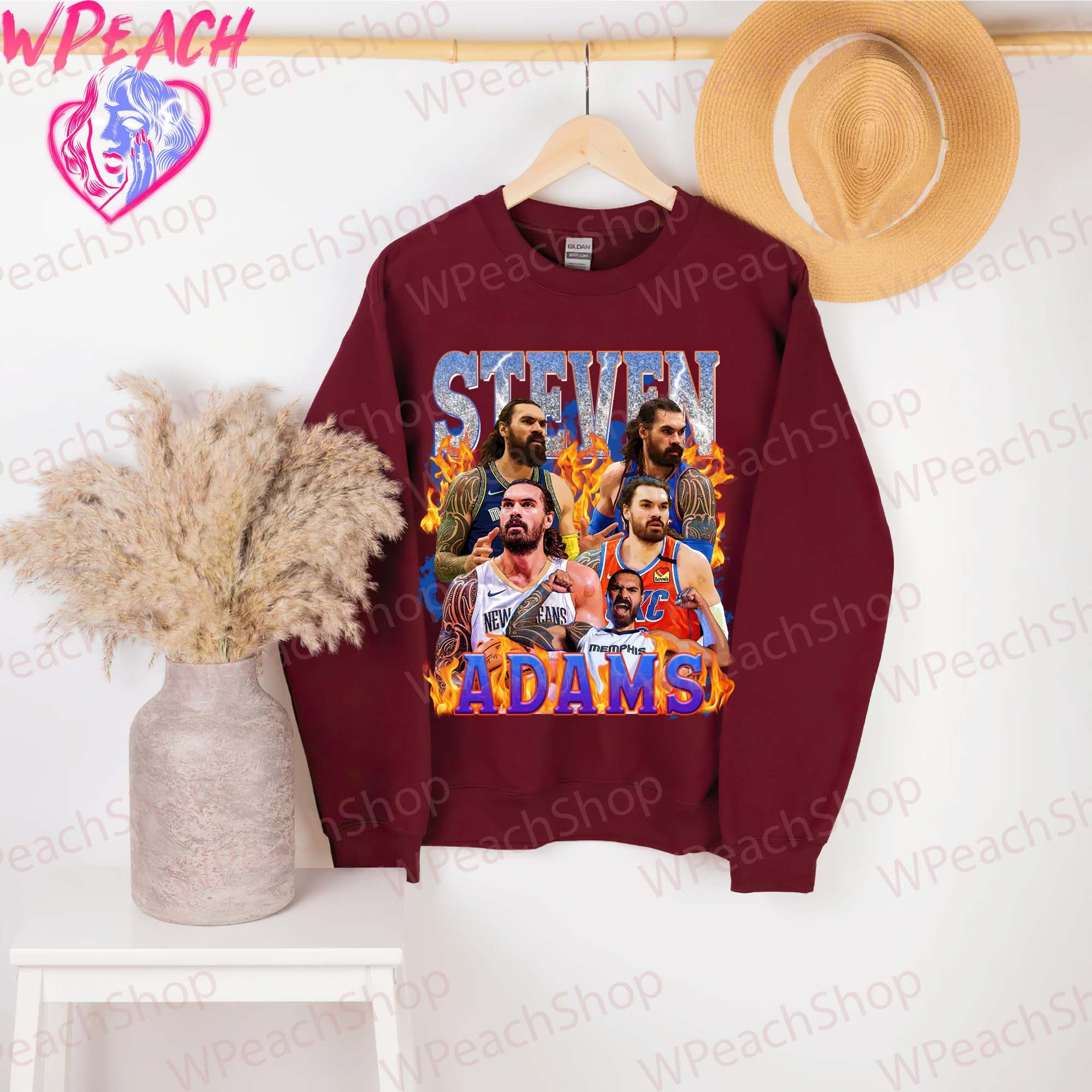 Fire 80's Vintage Steven Adams Memphis Grizzlies Basketball Unisex T-Shirt Fire 80's Vintage Steven Adams Memphis Grizzlies Basketball Unisex T-Shirt