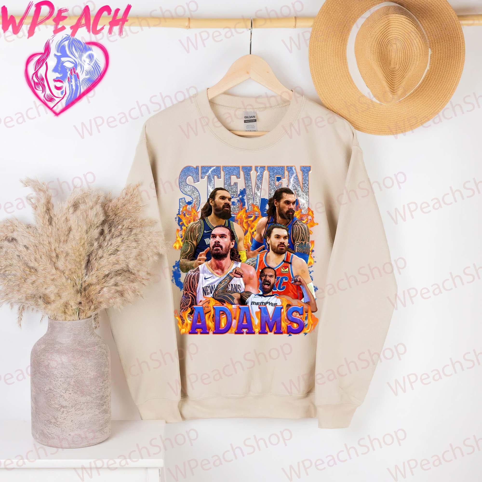 Fire 80's Vintage Steven Adams Memphis Grizzlies Basketball Unisex T-Shirt Fire 80's Vintage Steven Adams Memphis Grizzlies Basketball Unisex T-Shirt