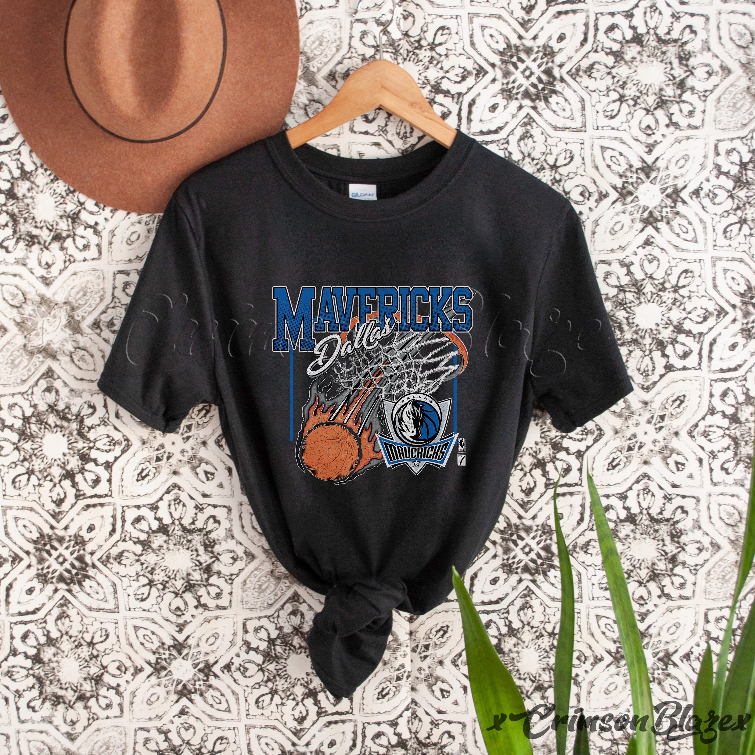 Fire Basketball Dallas Mavericks Unisex T-Shirt Fire Basketball Dallas Mavericks Unisex T-Shirt