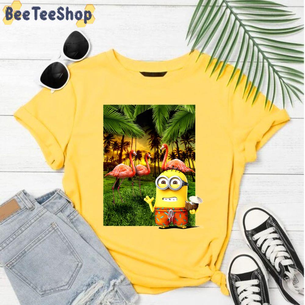 Flamingo Minions Paradise Unisex T-Shirt Flamingo Minions Paradise Unisex T-Shirt