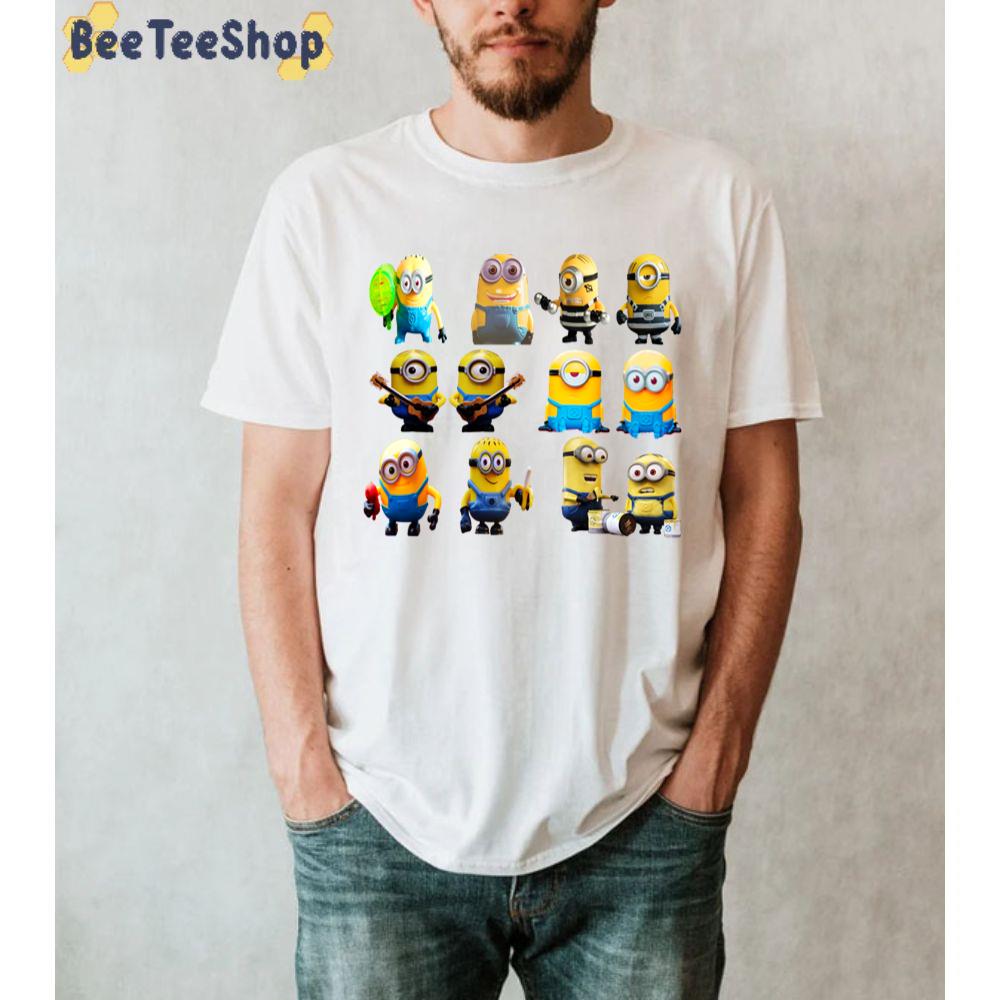 Funny Minion Sticker Unisex T-Shirt Funny Minion Sticker Unisex T-Shirt