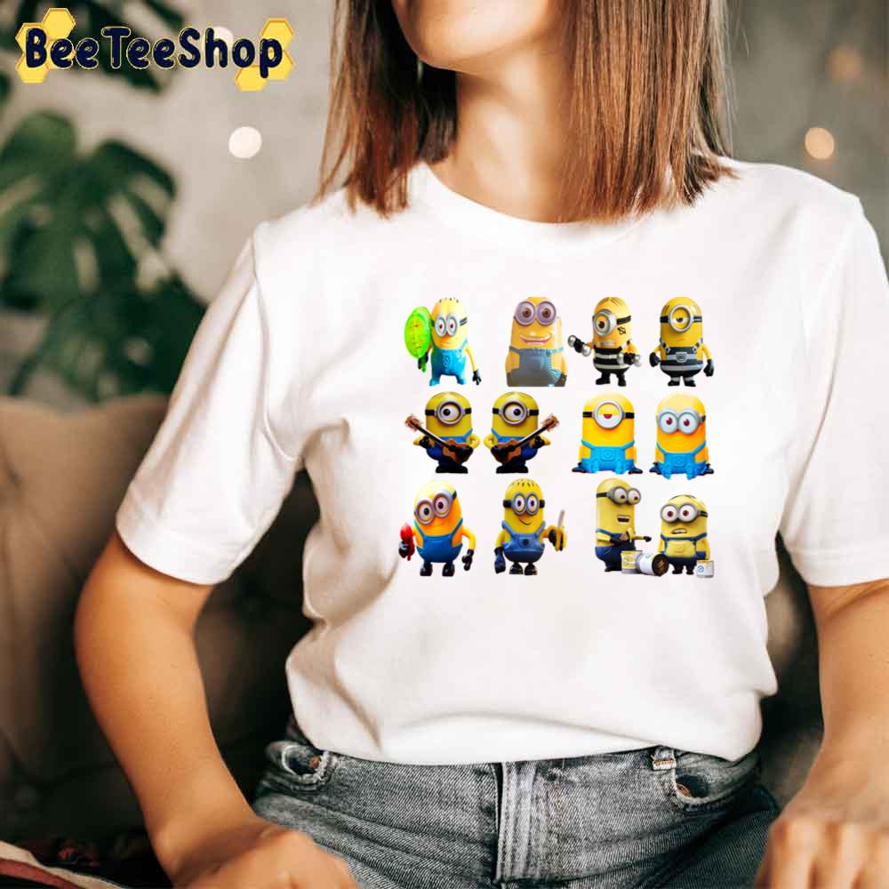 Funny Minion Sticker Unisex T-Shirt Funny Minion Sticker Unisex T-Shirt