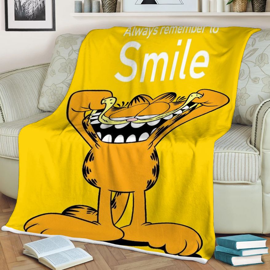 Garfield And Friends Cartoons Always Remember To Smile, Garfield And Friends Cartoons Gift For Fan Comfy Sofa Throw Blanket Gift Garfield And Friends Cartoons Always Remember To Smile, Garfield And Friends Cartoons Gift For Fan Comfy Sofa Throw Blanket Gift