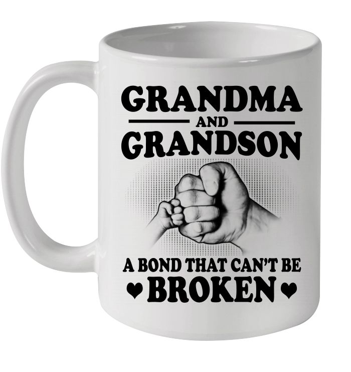 Grandma And Grandson A Bond That Can't Be Broken Premium Sublime Ceramic Coffee Mug White Grandma And Grandson A Bond That Can't Be Broken Premium Sublime Ceramic Coffee Mug White