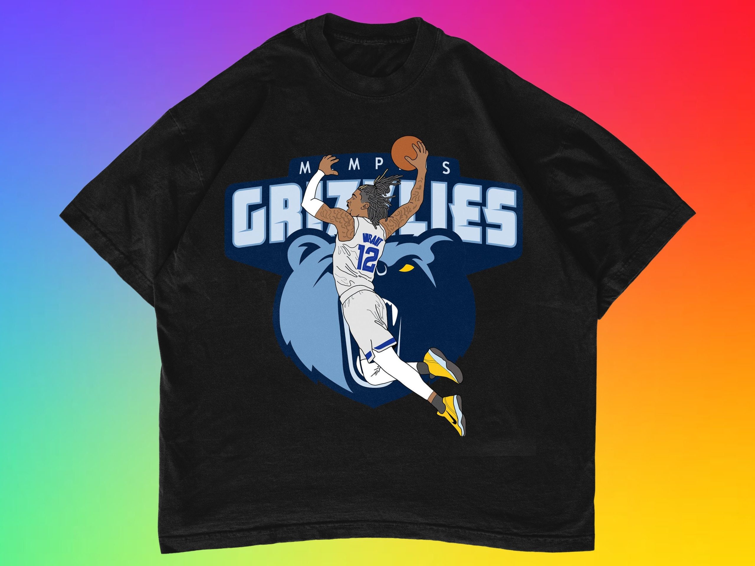 Graphic Design Ja Morant 12 Memphis Grizzlies Basketball Unisex T-Shirt Graphic Design Ja Morant 12 Memphis Grizzlies Basketball Unisex T-Shirt
