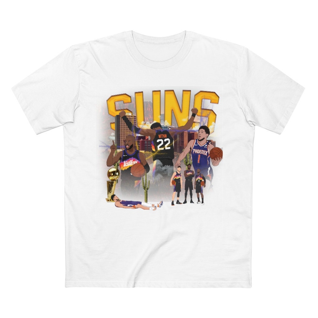Graphic Phoenix Suns Devin Bookerchris Pauldeandre Ayton Basketball Unisex T-Shirt Graphic Phoenix Suns Devin Bookerchris Pauldeandre Ayton Basketball Unisex T-Shirt