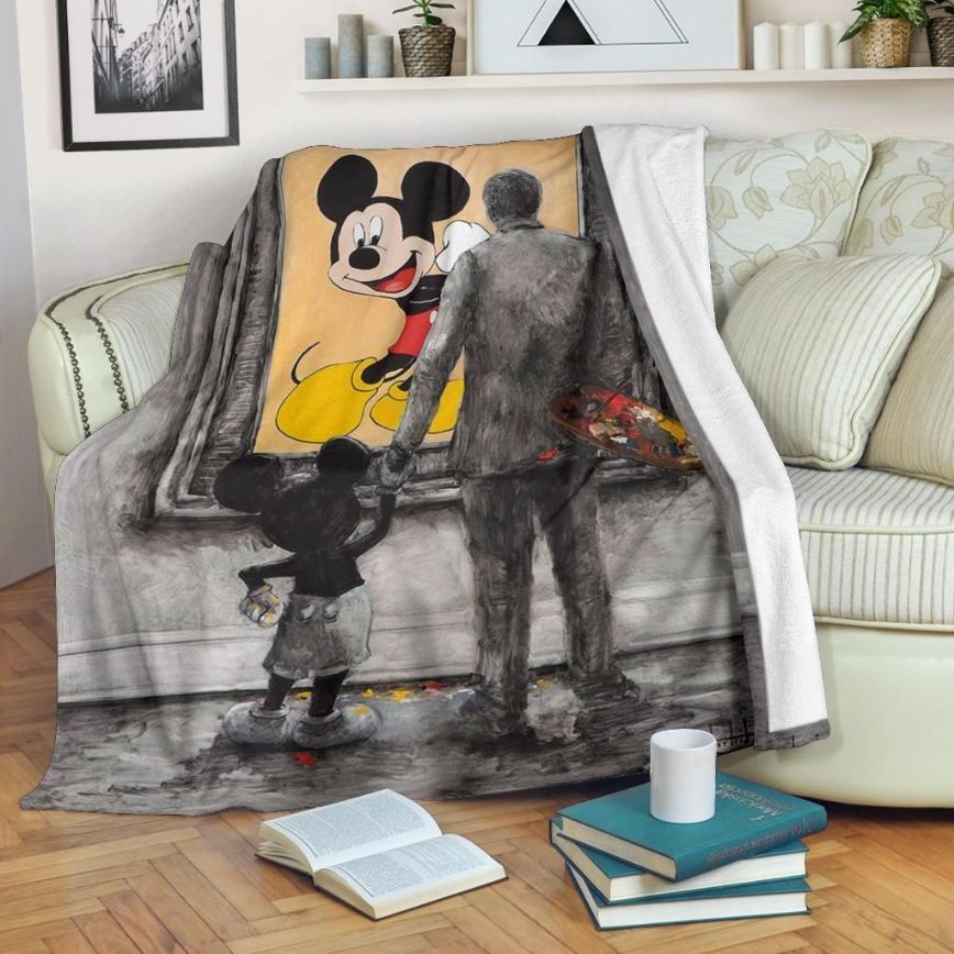 Graphic Walt And Mickey Mouse Fleece Blanket Gift For Fan, Premium Comfy Sofa Throw Blanket Gift Graphic Walt And Mickey Mouse Fleece Blanket Gift For Fan, Premium Comfy Sofa Throw Blanket Gift