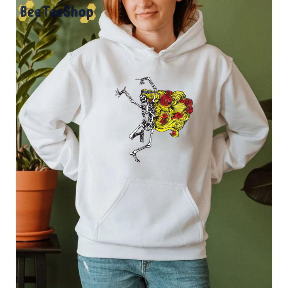 Grateful Lady Skeleton Dancing Hall Spinner Unisex T-Shirt Grateful Lady Skeleton Dancing Hall Spinner Unisex T-Shirt