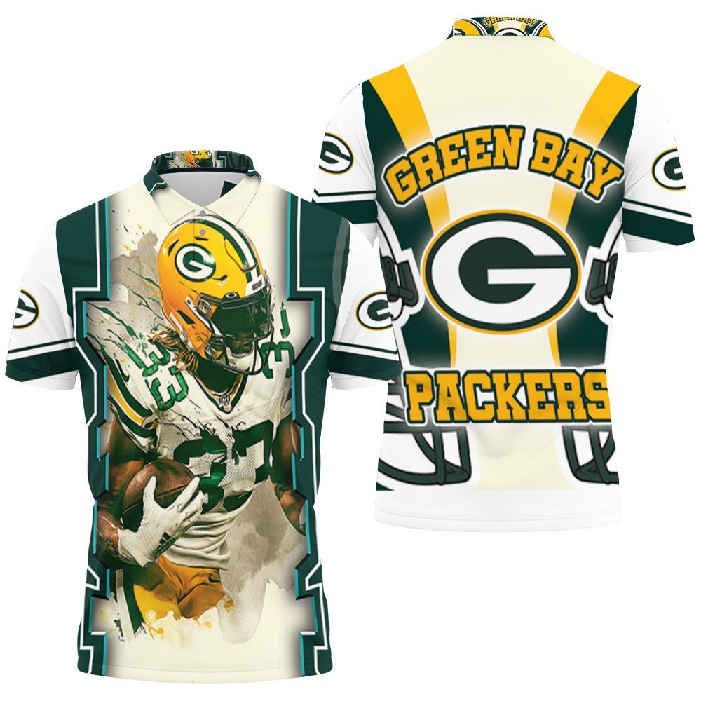 Green Bay Packers Aaron Jones 33 For Fans Polo Shirt All Over Print Shirt 3d T-shirt Green Bay Packers Aaron Jones 33 For Fans Polo Shirt All Over Print Shirt 3d T-shirt