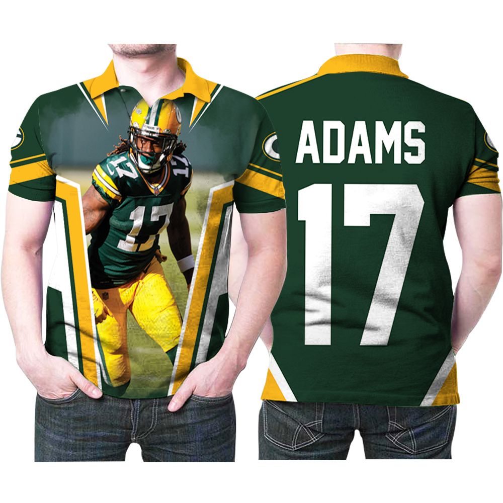 Green Bay Packers Davante Adams Legend 17 Nfl American Football Green 3d Designed Allover Gift For Packers Fans 1 Polo Shirt Green Bay Packers Davante Adams Legend 17 Nfl American Football Green 3d Designed Allover Gift For Packers Fans 1 Polo Shirt
