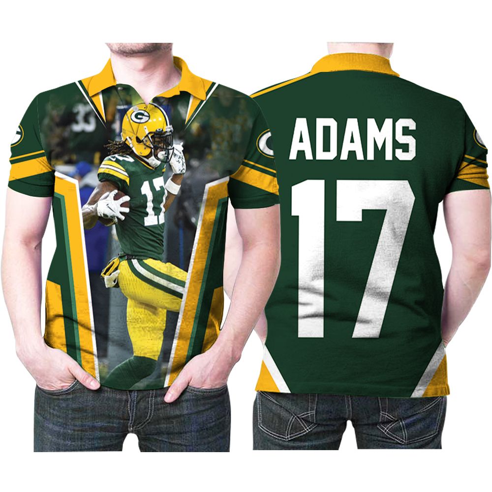 Green Bay Packers Davante Adams Legend 17 Nfl American Football Green 3d Designed Allover Gift For Packers Fans 2 Polo Shirt Green Bay Packers Davante Adams Legend 17 Nfl American Football Green 3d Designed Allover Gift For Packers Fans 2 Polo Shirt