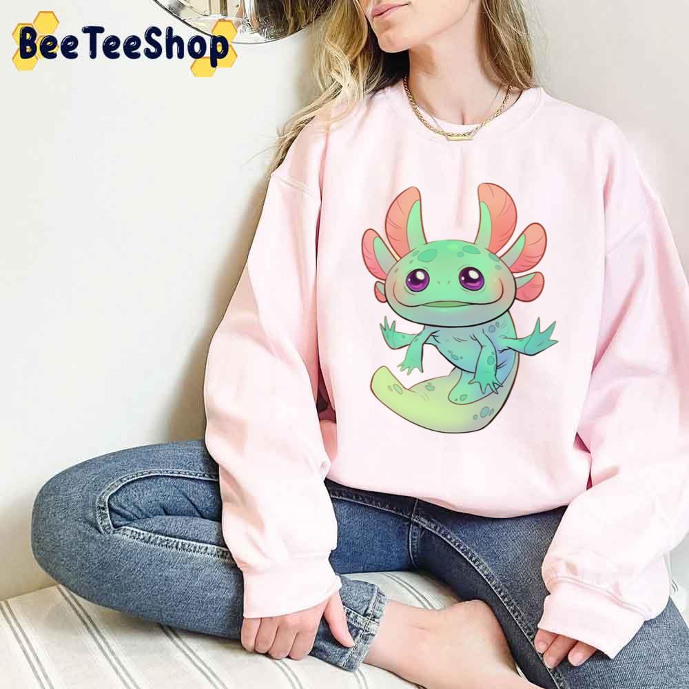 Green Color Axolotl Unisex T-Shirt Green Color Axolotl Unisex T-Shirt