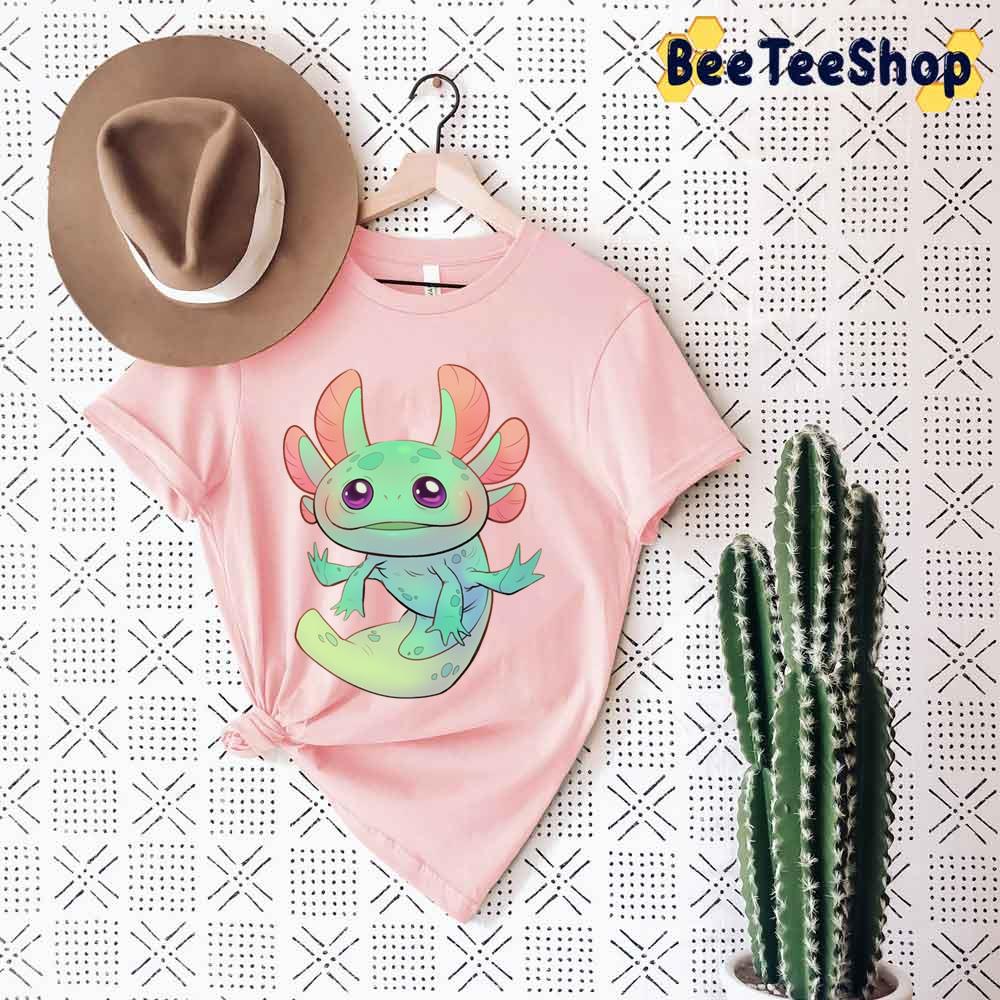 Green Color Axolotl Unisex T-Shirt Green Color Axolotl Unisex T-Shirt