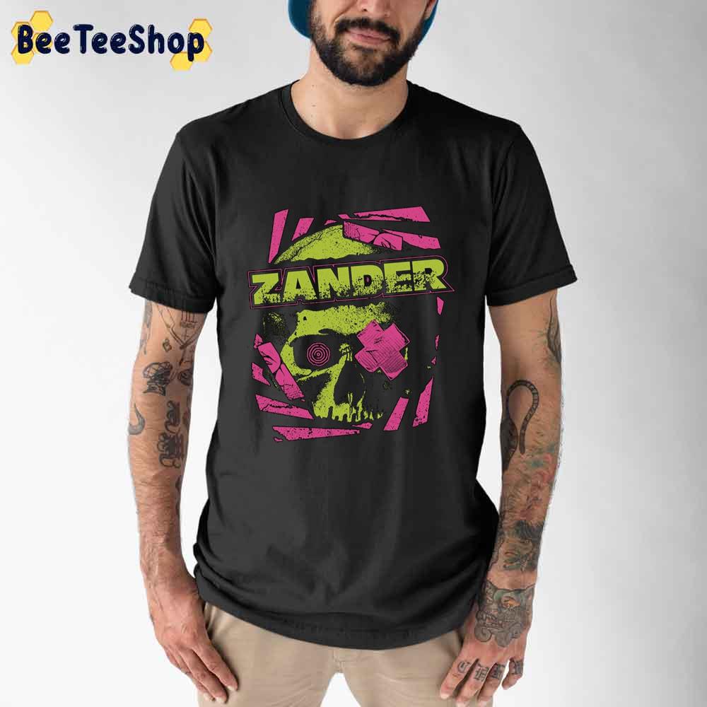 Green Skul Zander Patched Graphic Unisex T-Shirt Green Skul Zander Patched Graphic Unisex T-Shirt