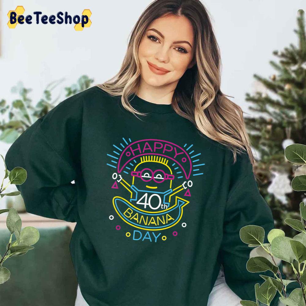 Happy 40th Minions Banana Day Unisex T-Shirt Happy 40th Minions Banana Day Unisex T-Shirt