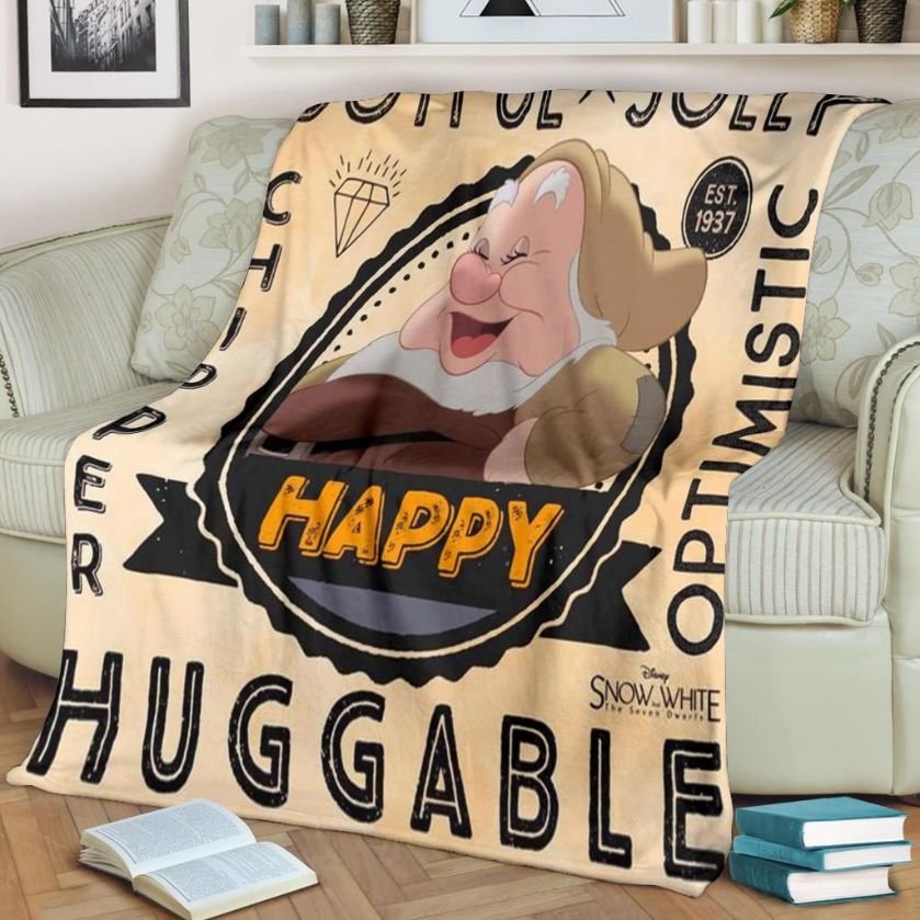 Happy Snow White Disney Fleece Blanket Gift For Fan, Premium Comfy Sofa Throw Blanket Gift Happy Snow White Disney Fleece Blanket Gift For Fan, Premium Comfy Sofa Throw Blanket Gift