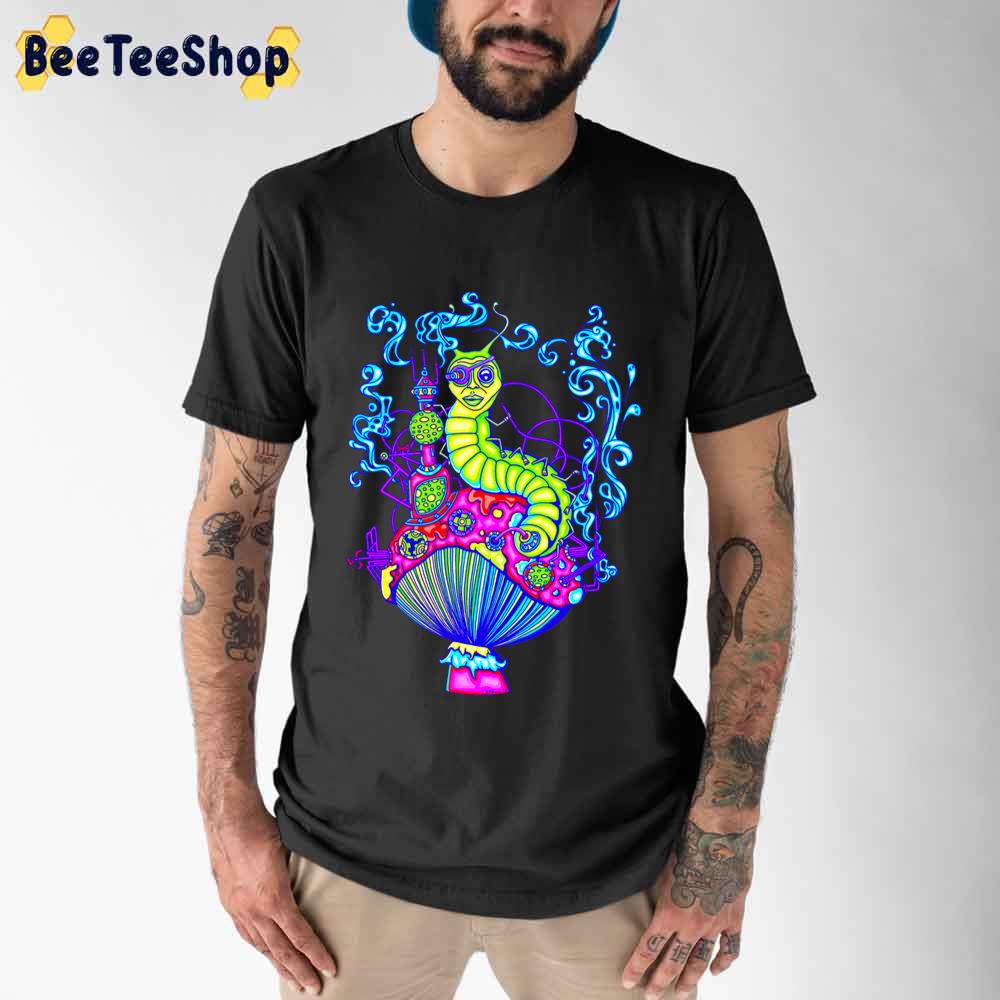 Hooka Smoking Caterpillar Glow Unisex T-Shirt Hooka Smoking Caterpillar Glow Unisex T-Shirt