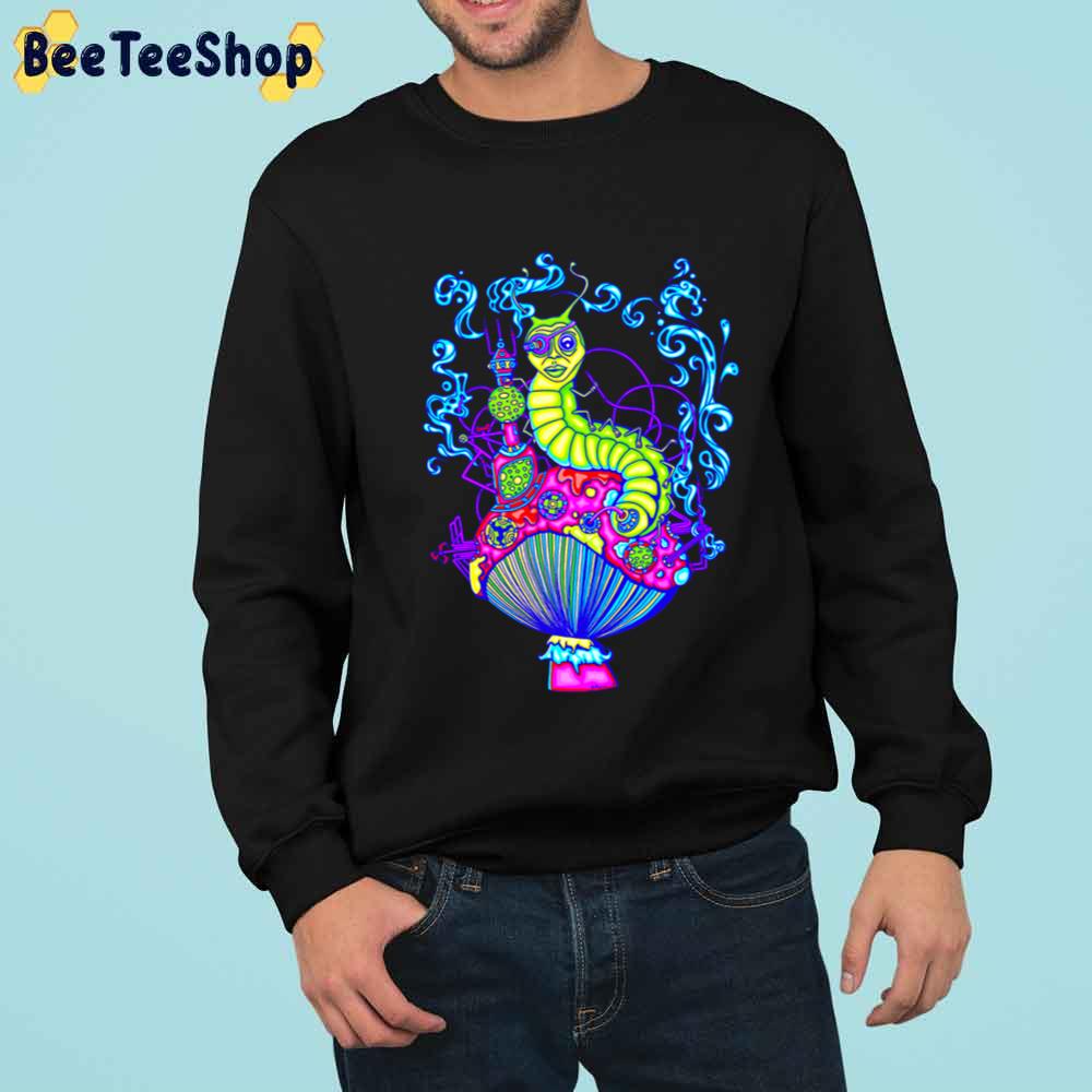 Hooka Smoking Caterpillar Glow Unisex T-Shirt Hooka Smoking Caterpillar Glow Unisex T-Shirt