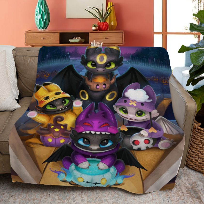 How To Train Your Dragon Fleece Blanket Gift For Fan, Toothless And Friends How To Halloween Your Dragon Comfy Sofa Throw Blanket Gift How To Train Your Dragon Fleece Blanket Gift For Fan, Toothless And Friends How To Halloween Your Dragon Comfy Sofa Throw Blanket Gift